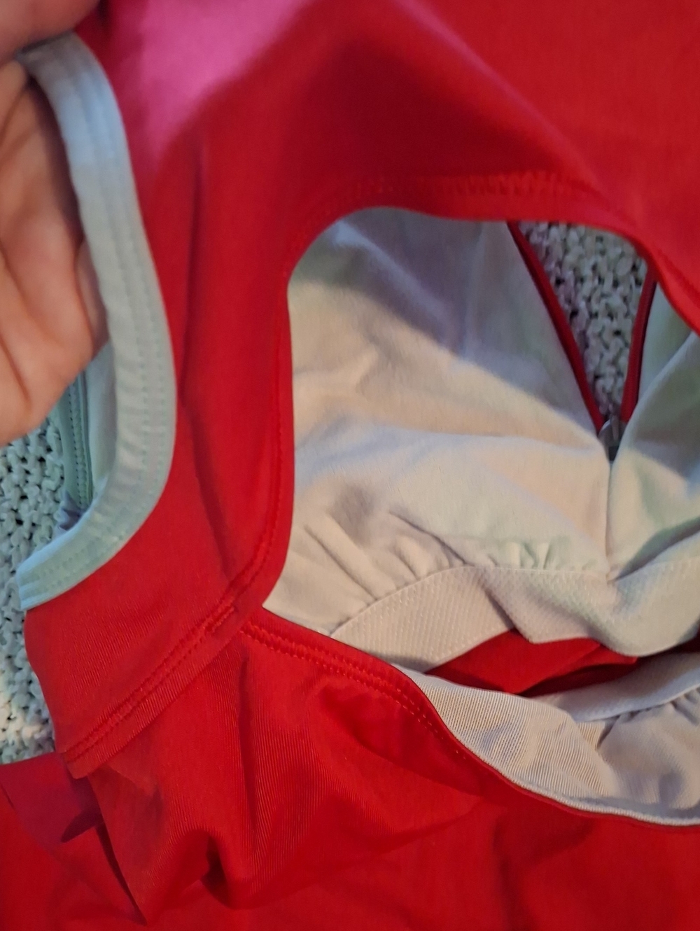 Iron Man Red Racerback Performance Tank with Front Zip - Picture 5 of 6